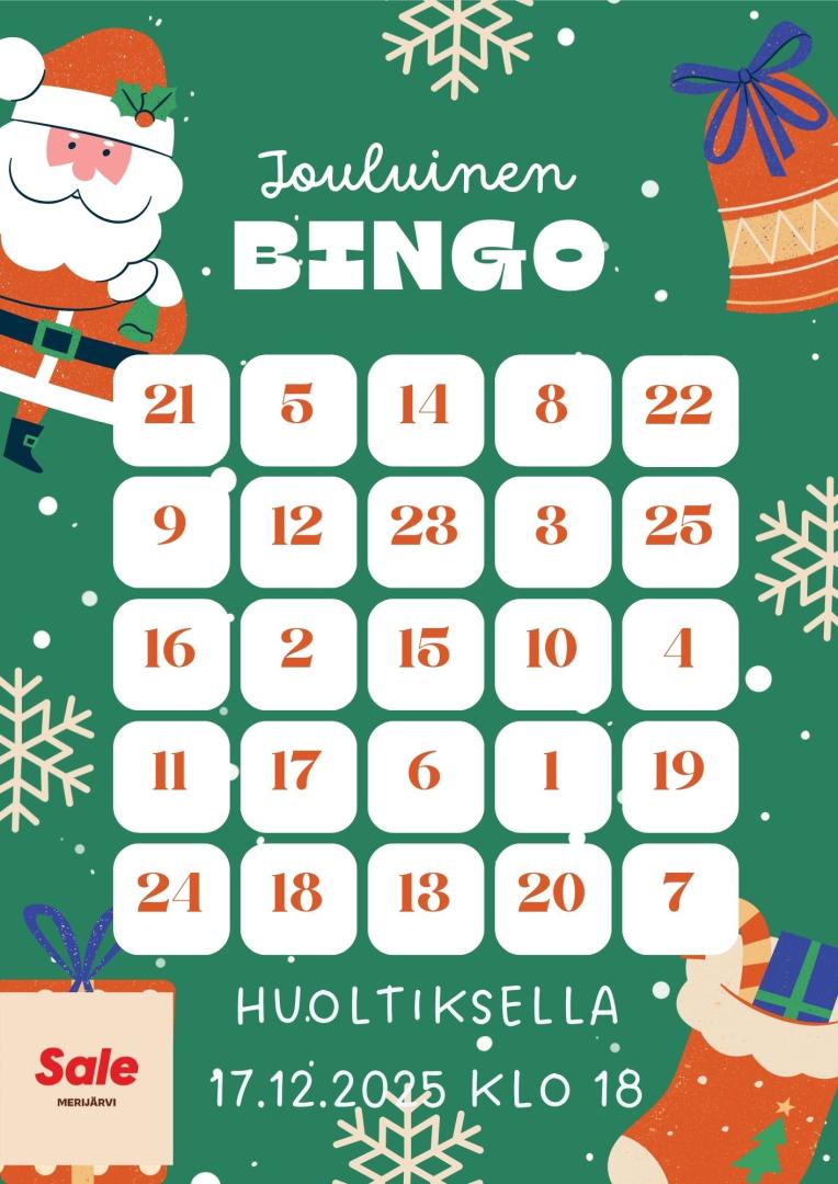 jouluinen bingo